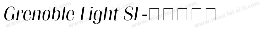Grenoble Light SF字体转换